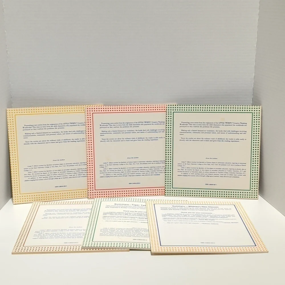Linda & Al Silbert Little Twirps Understanding Set of 6 Paperback Books Vintage